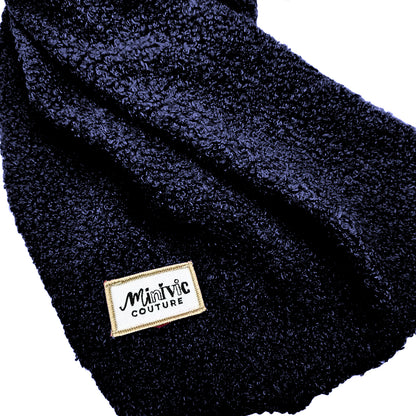 BOUCLETTE BLEU MARINE - Echarpe XXL*