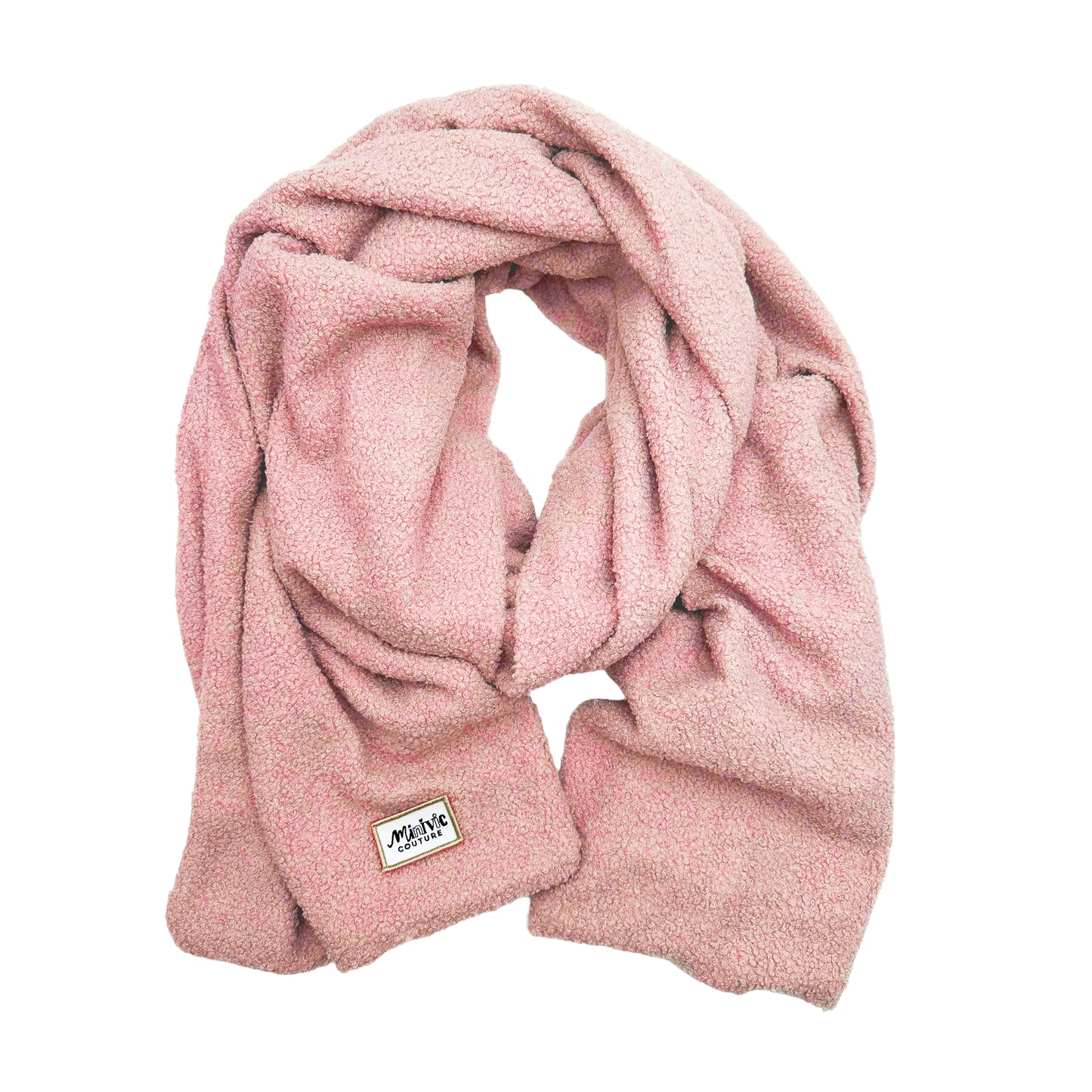 BOUCLETTE VIEUX ROSE - Echarpe XXL