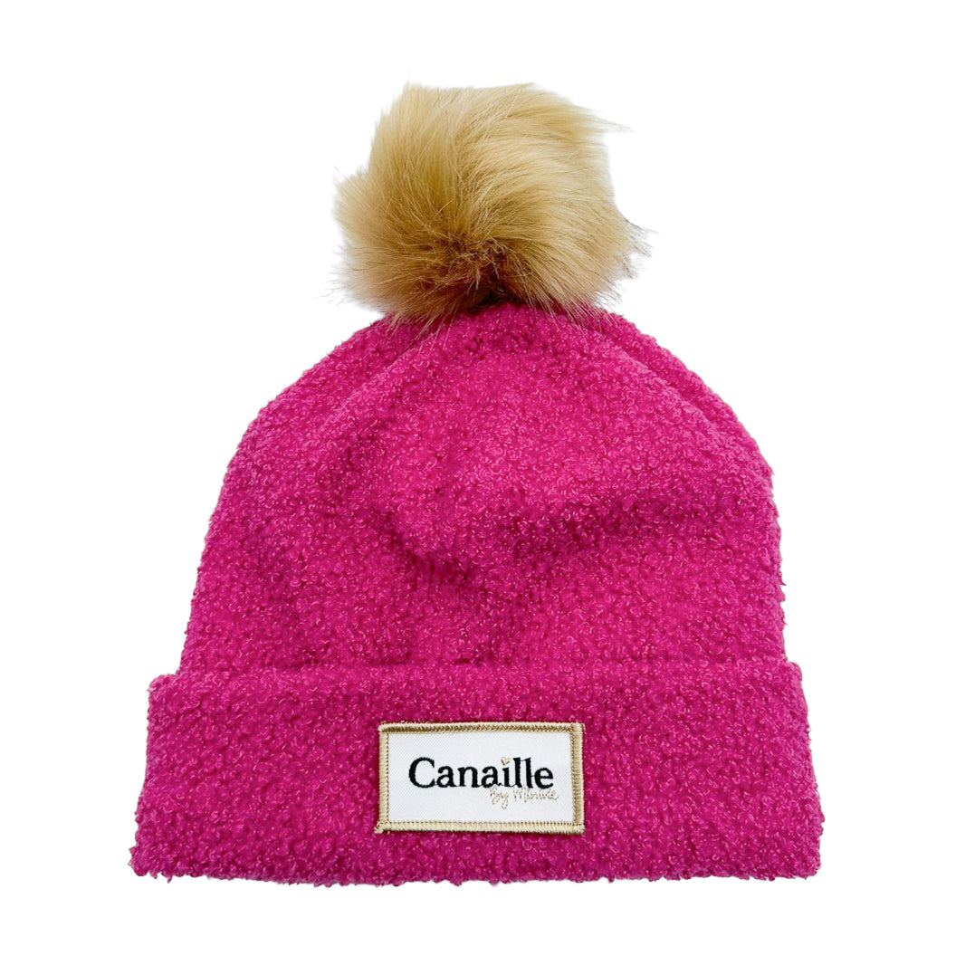 BOUCLETTE FUSHIA - Bonnet avec bord