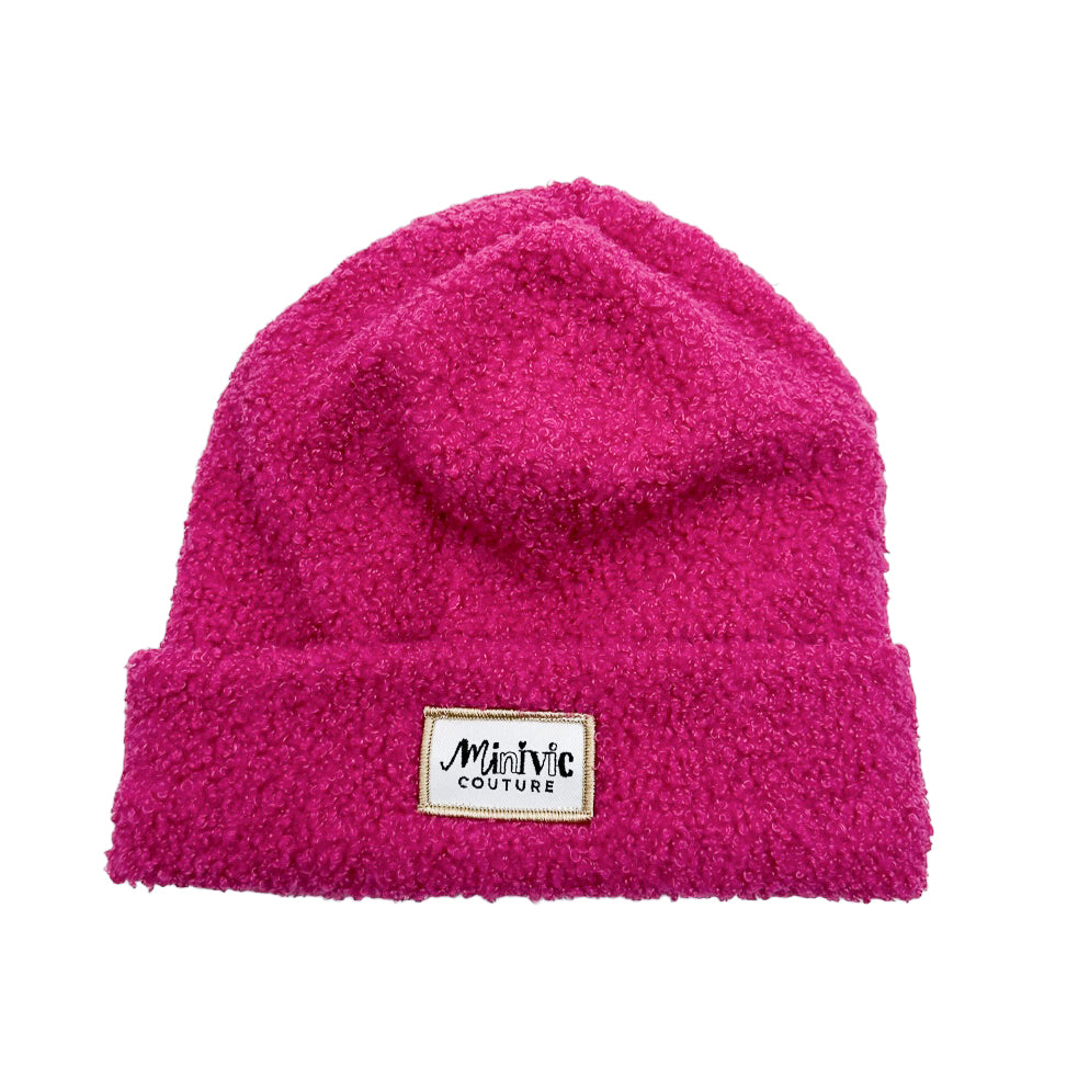 BOUCLETTE FUSHIA - Bonnet avec bord