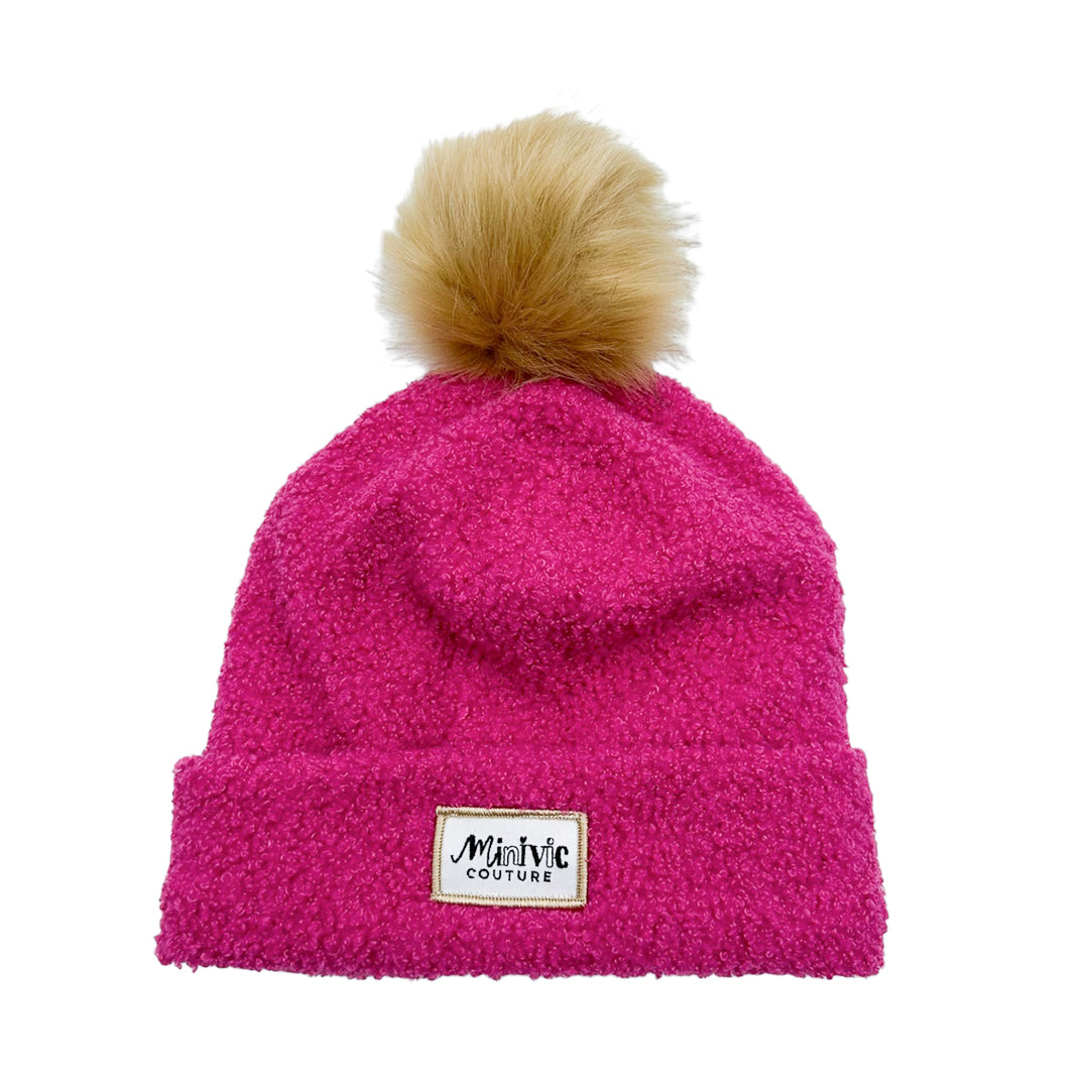 BOUCLETTE FUSHIA - Bonnet avec bord