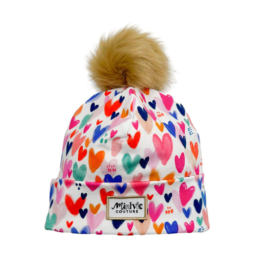 HEARTY - Bonnet avec bord 2/4 ans (+-46cm)