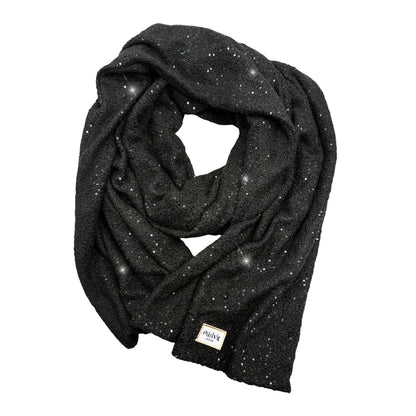 BOUCLETTE PAILLETTE NOIR - Echarpe XXL*