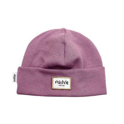 GAUFRE LILAS  - Bonnet avec bord
