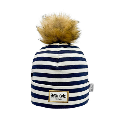 NIRAM BLEU - Bonnet avec bord