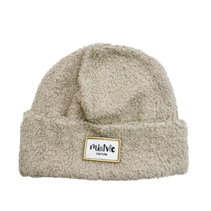 BOUCLETTE BEIGE - Bonnet avec bord