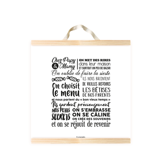 CHEZ PAPY MAMY (50X50) - Poster