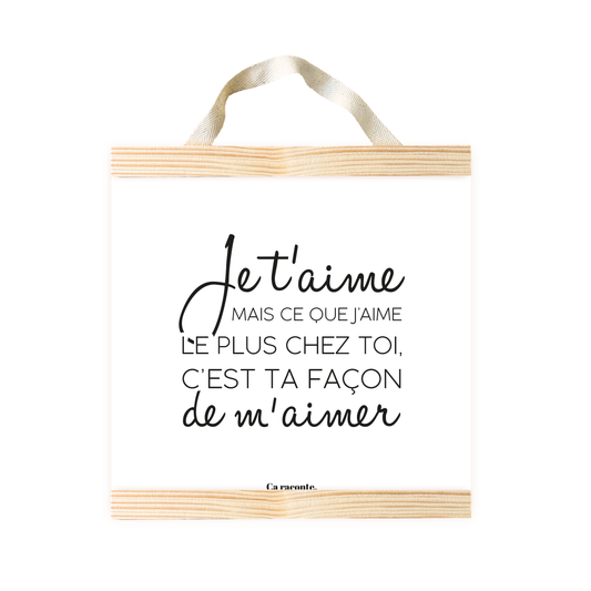 JE T'AIME MAIS (50X50) - Poster