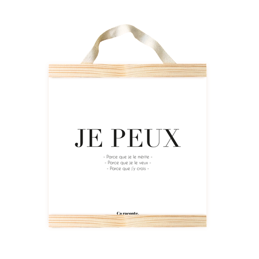 JE PEUX (50X50) - Poster