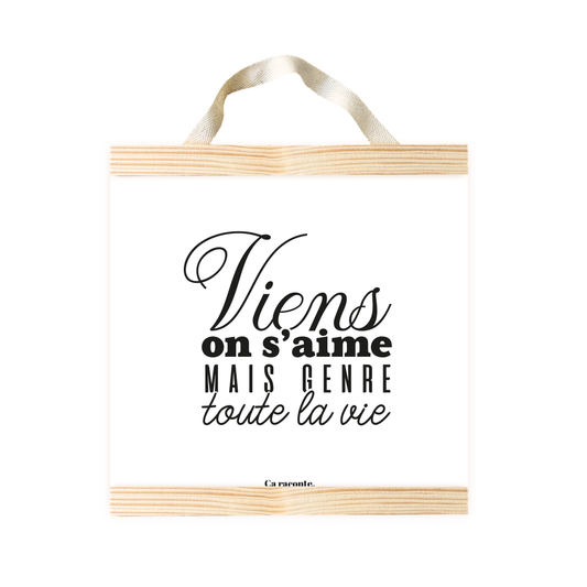 VIENS ON S'AIME (50X50) - Poster