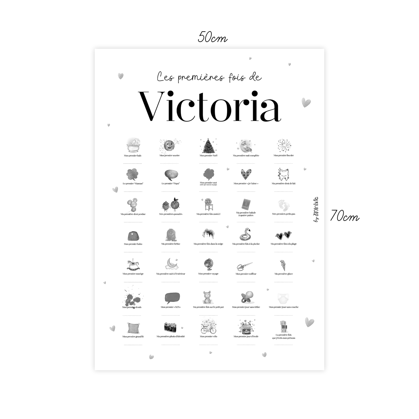 LES PREMIERES FOIS (50x70) - Poster