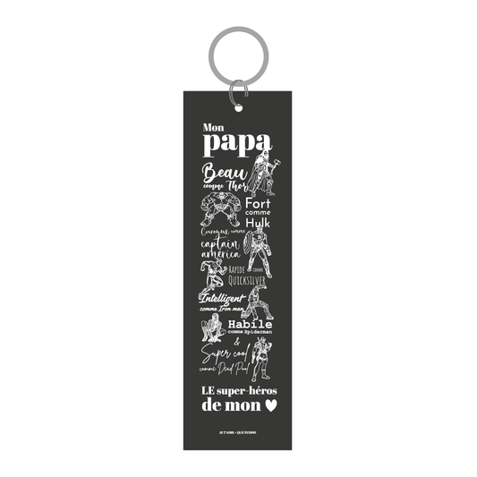 PAPA SUPER HEROS - Porte-clé